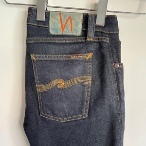 Nudie Jeans Skinny Lin Dry Deep Orange , W30/L30